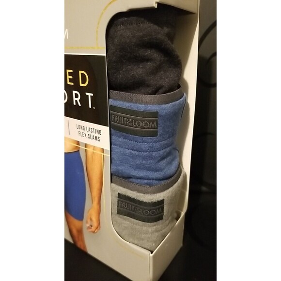 Fruit of the Loom Crafted Comfort Mens 3 Pack Boxer Briefs- Small - Picture 2 of 5